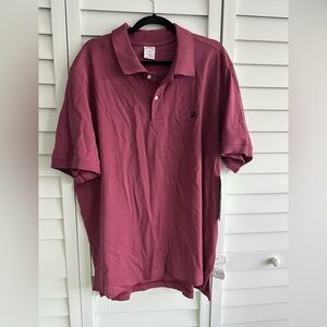 NWT Brooks Brothers Rose Cotton Polo Shirt